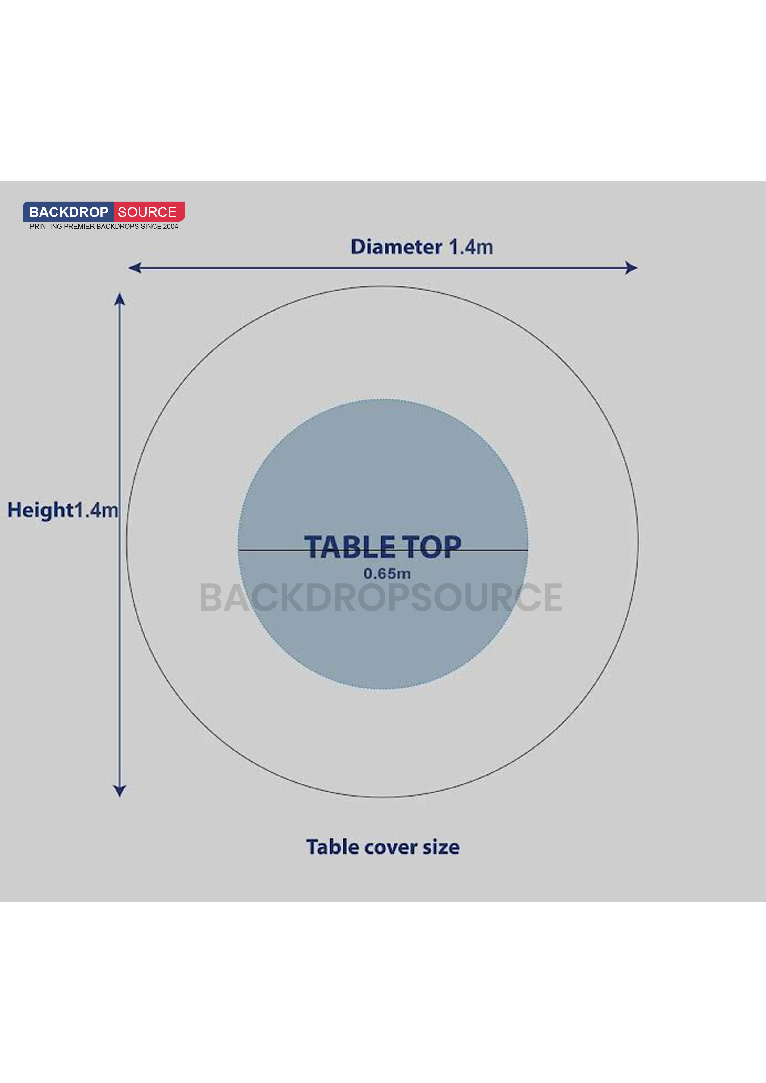 Round tablecloth Cover for Business.