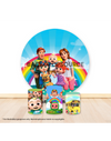 Pre Designed Round Backdrop Kits with Counter for Birthday Parties & Events.