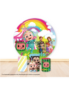 Pre Designed Round Backdrop Kits with Counter for Birthday Parties & Events.