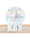 Pre Designed Round Backdrop Kits with Counter for Birthday Parties & Events.