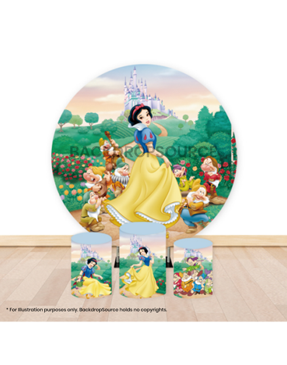 Pre Designed Round Backdrop Kits with Counter for Birthday Parties & Events.