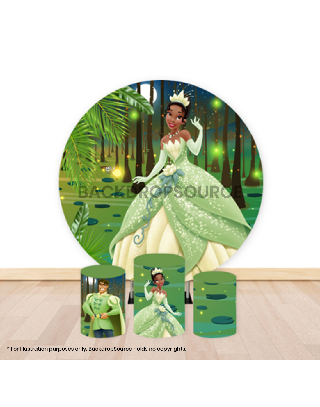 Pre Designed Round Backdrop Kits with Counter for Birthday Parties & Events.