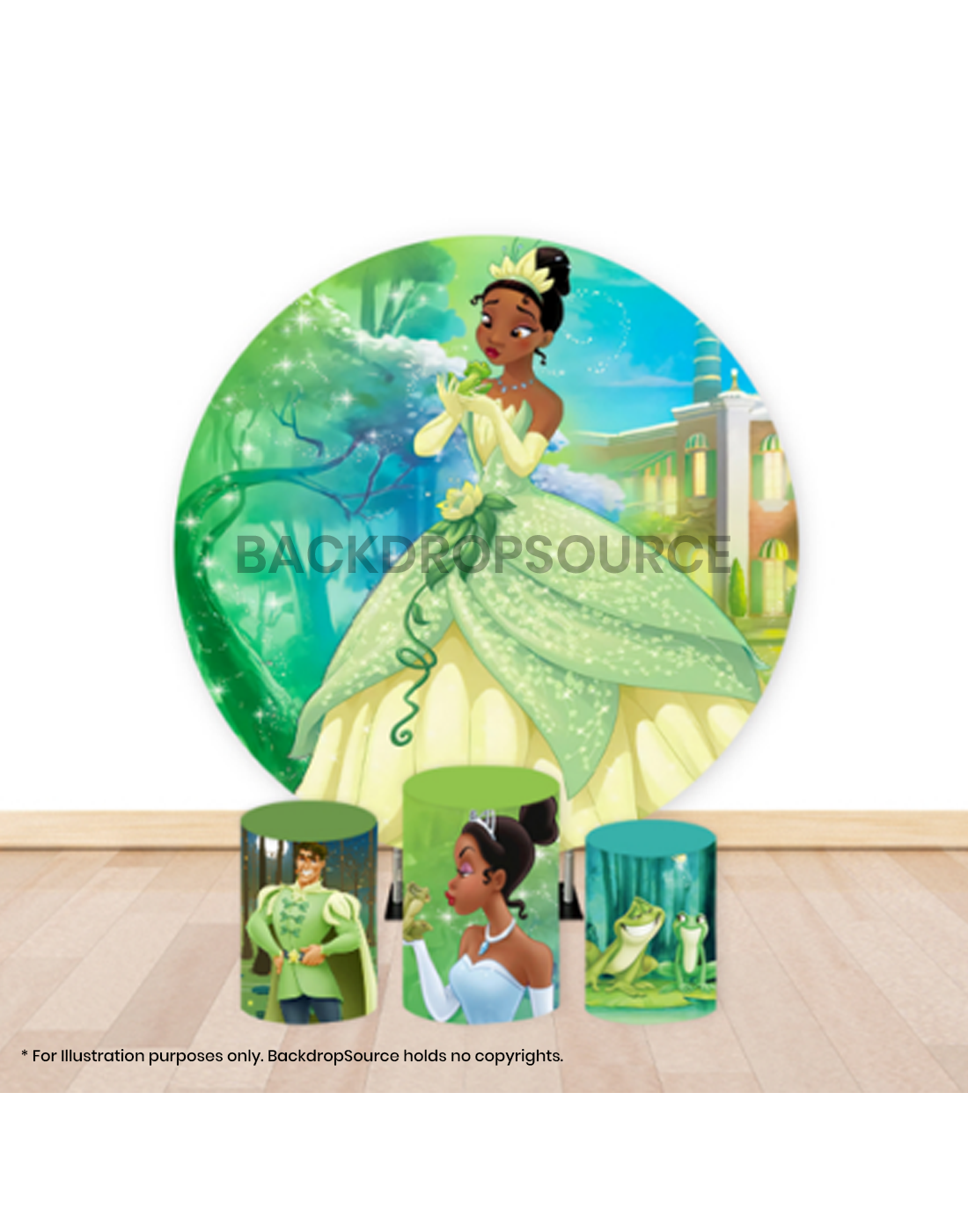 Pre Designed Round Backdrop Kits with Counter for Birthday Parties & Events.
