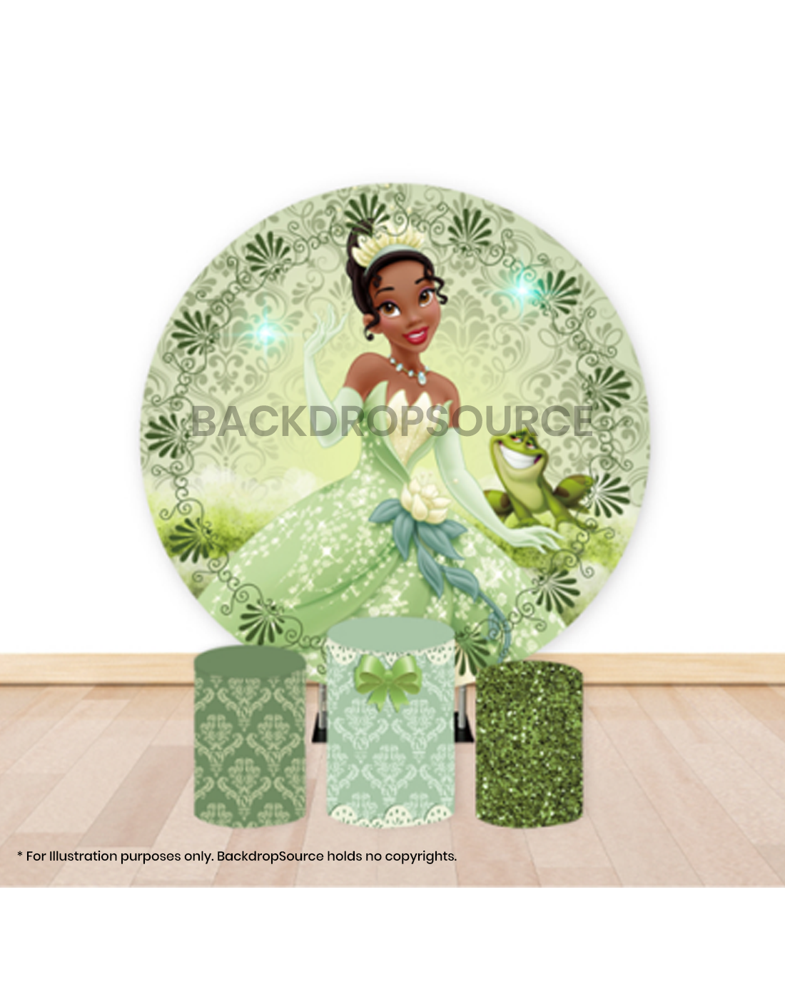 Pre Designed Round Backdrop Kits with Counter for Birthday Parties & Events.