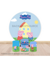 Pre Designed Round Backdrop Kits with Counter for Birthday Parties & Events.