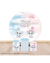 Pre Designed Round Backdrop Kits with Counter for Birthday Parties & Events.