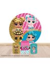 Pre Designed Round Backdrop Kits with Counter for Birthday Parties & Events.