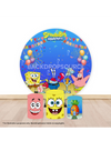 Pre Designed Round Backdrop Kits with Counter for Birthday Parties & Events.