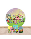 Pre Designed Round Backdrop Kits with Counter for Birthday Parties & Events.