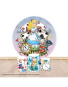 Pre Designed Round Backdrop Kits with Counter for Birthday Parties & Events.