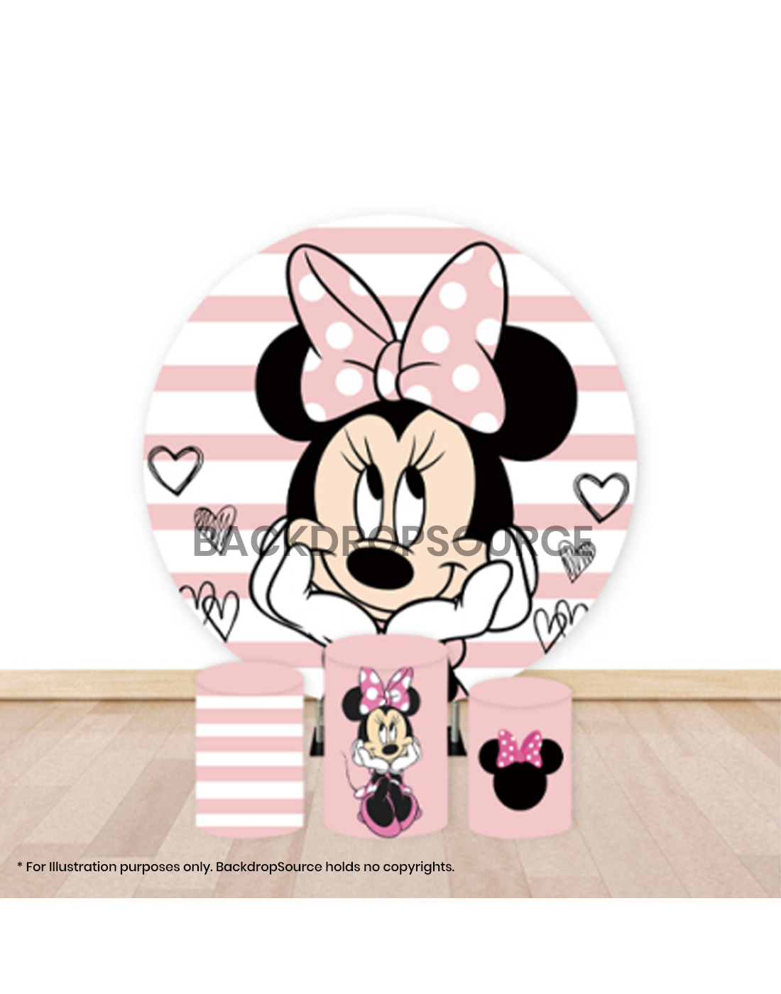 Pre Designed Round Backdrop Kits with Counter for Birthday Parties & Events.
