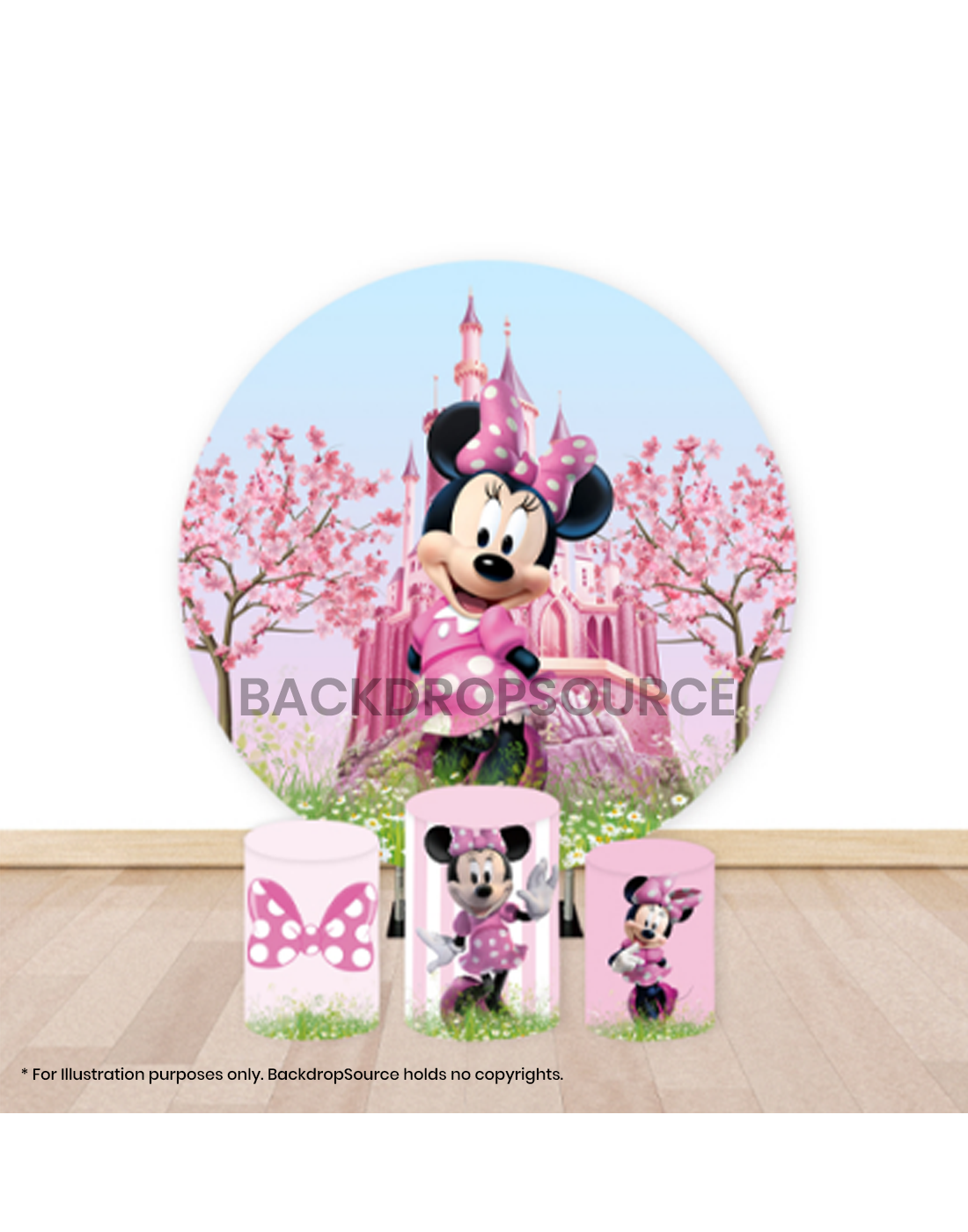 Pre Designed Round Backdrop Kits with Counter for Birthday Parties & Events.
