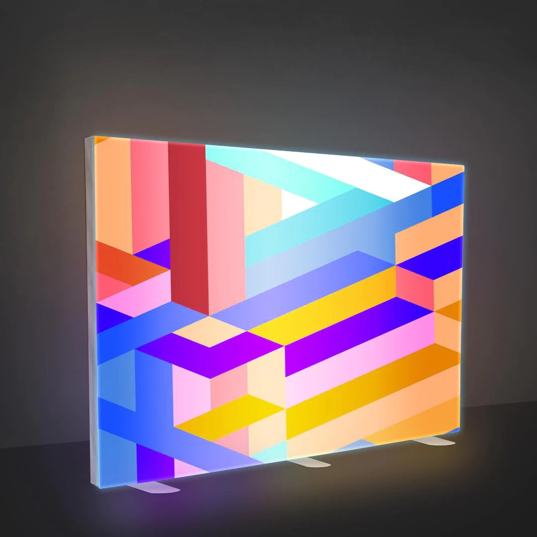 SEG Frameless Fabric LED Light Box Display - 2.4m W x 2.5m H.