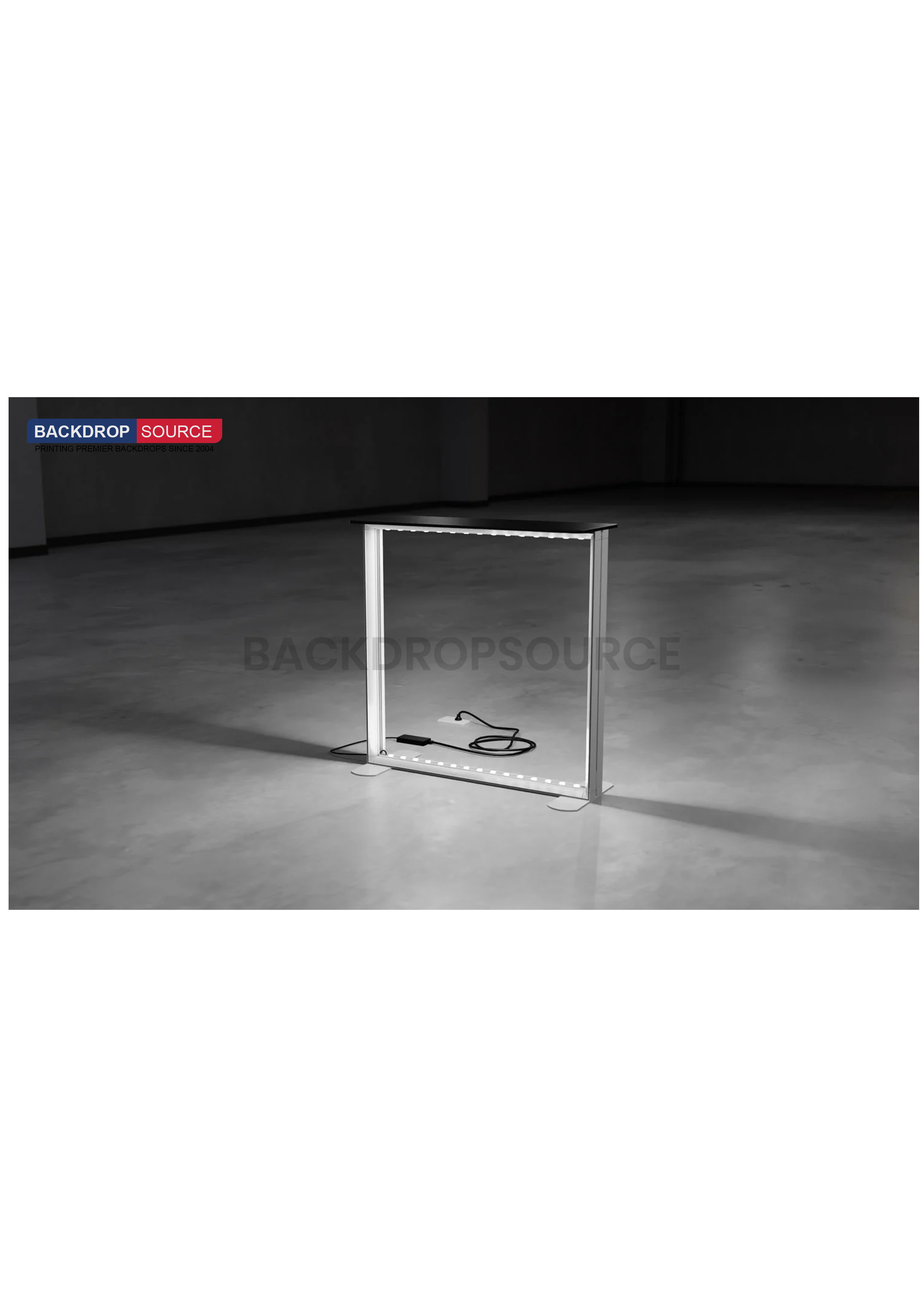 SEG Light Box Display Counter - 1m H.