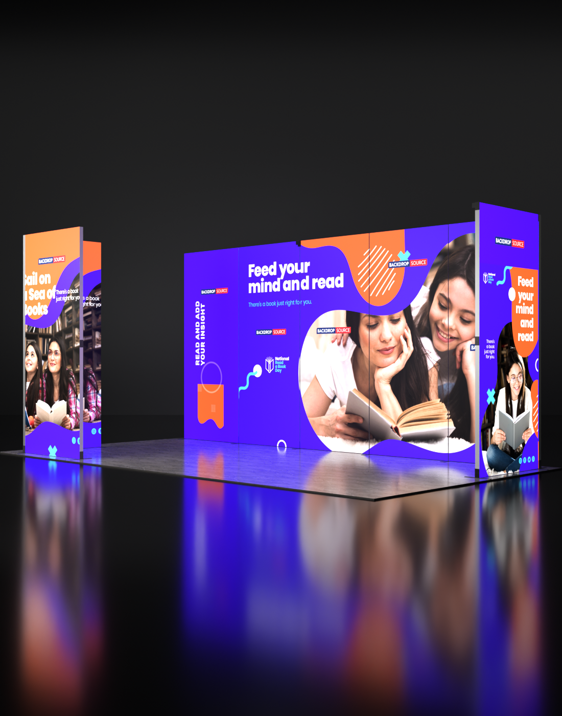Foldable SEG Backlit Exhibition Display - Model 18.