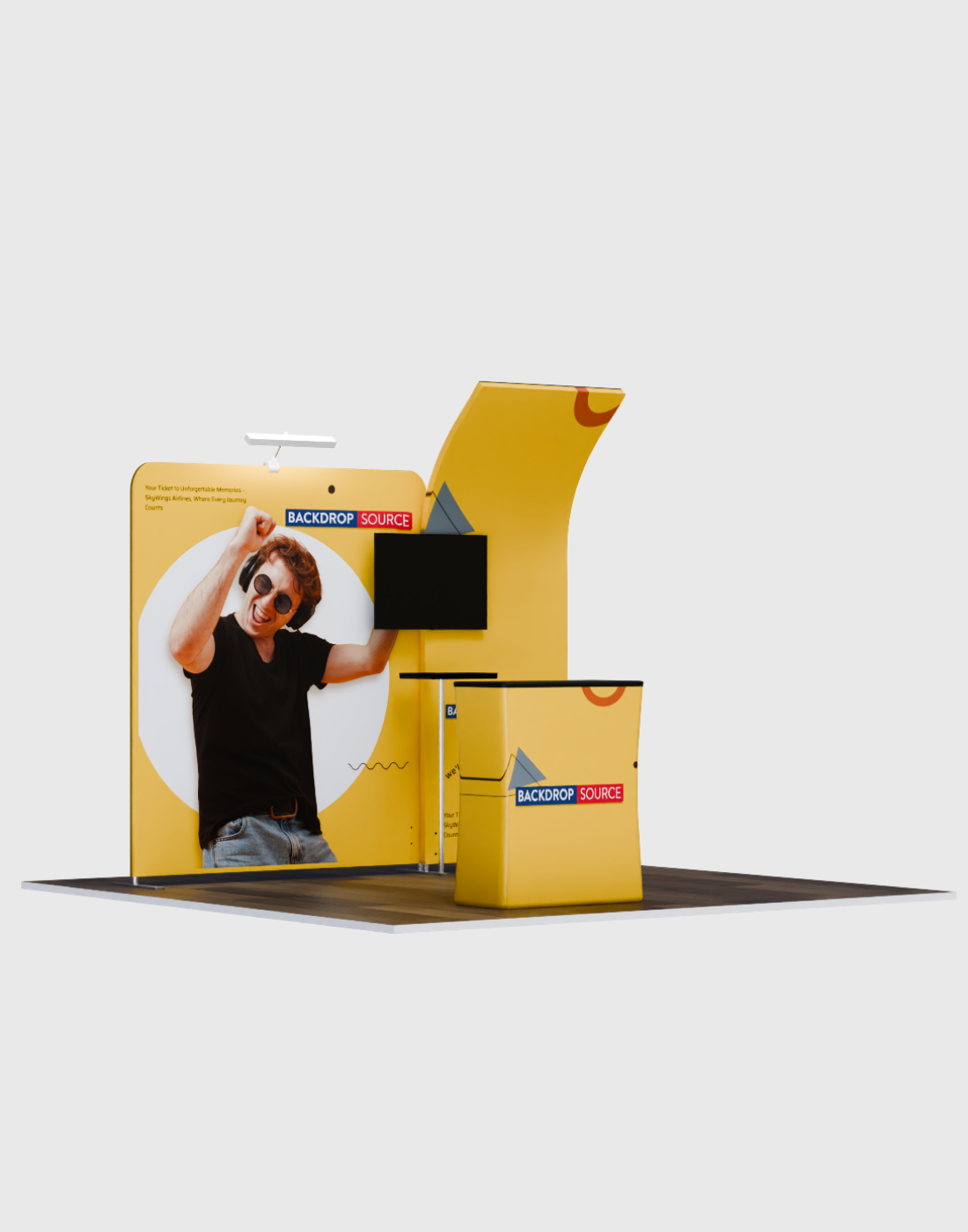 Portable Exhibit Display 3m x 3m - Model 6.