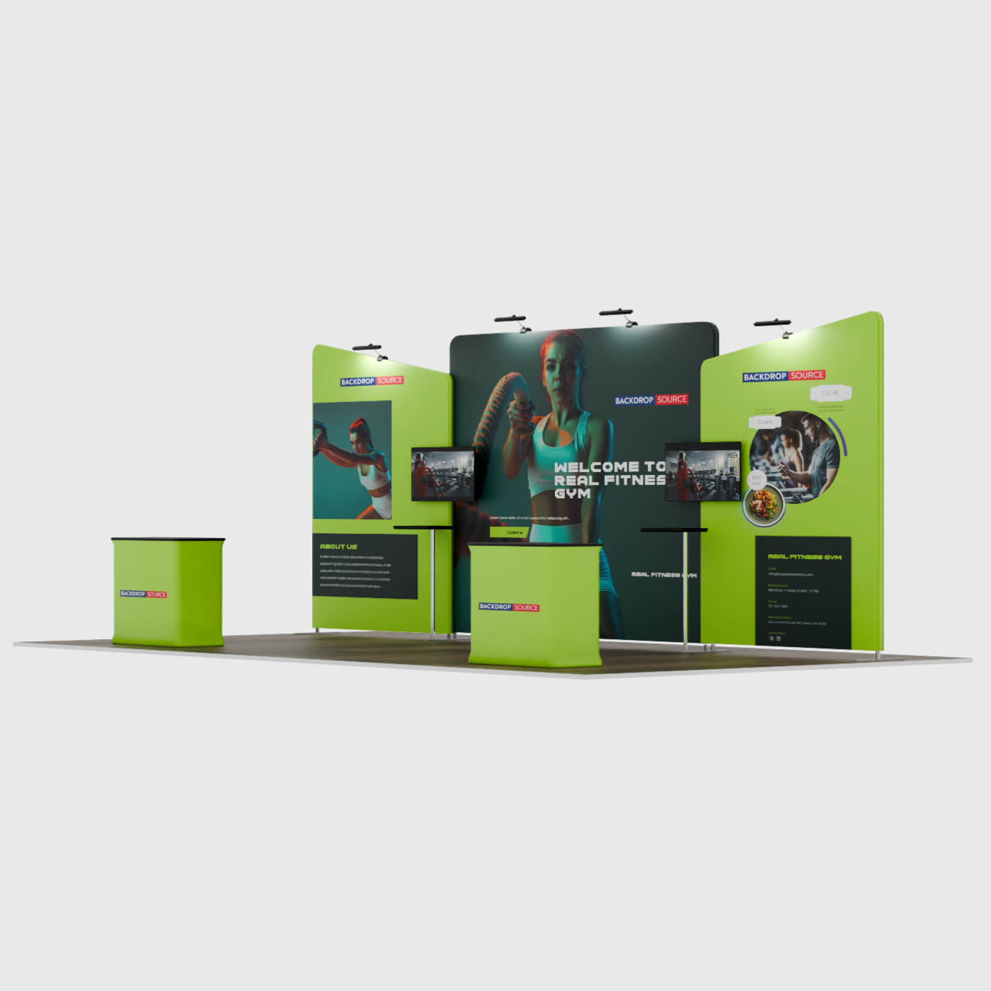 Portable Exhibit Display 6m x 3m - Model 6.
