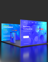 4m SEG Modular Lightbox Display for Tradeshows - Model 2.
