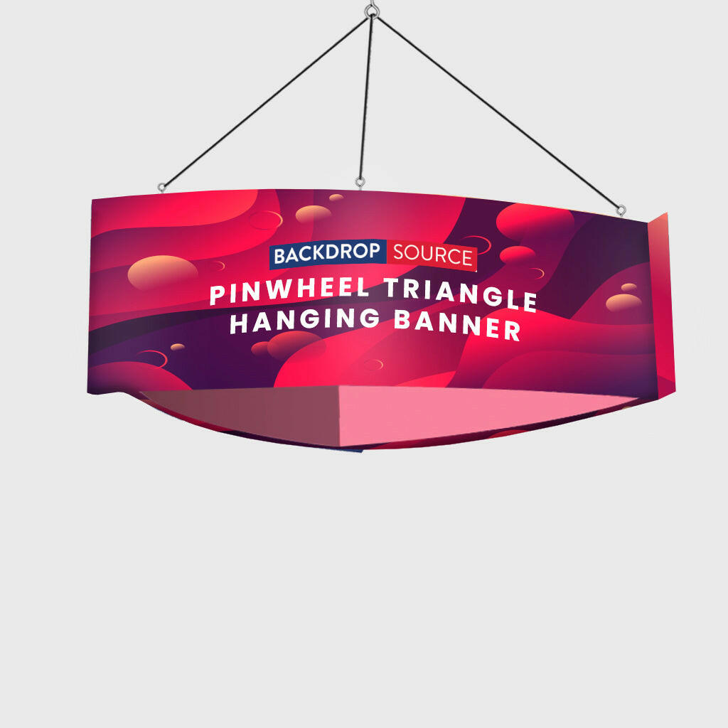 Sky Tube Pinwheel Triangle Hanging Banner.