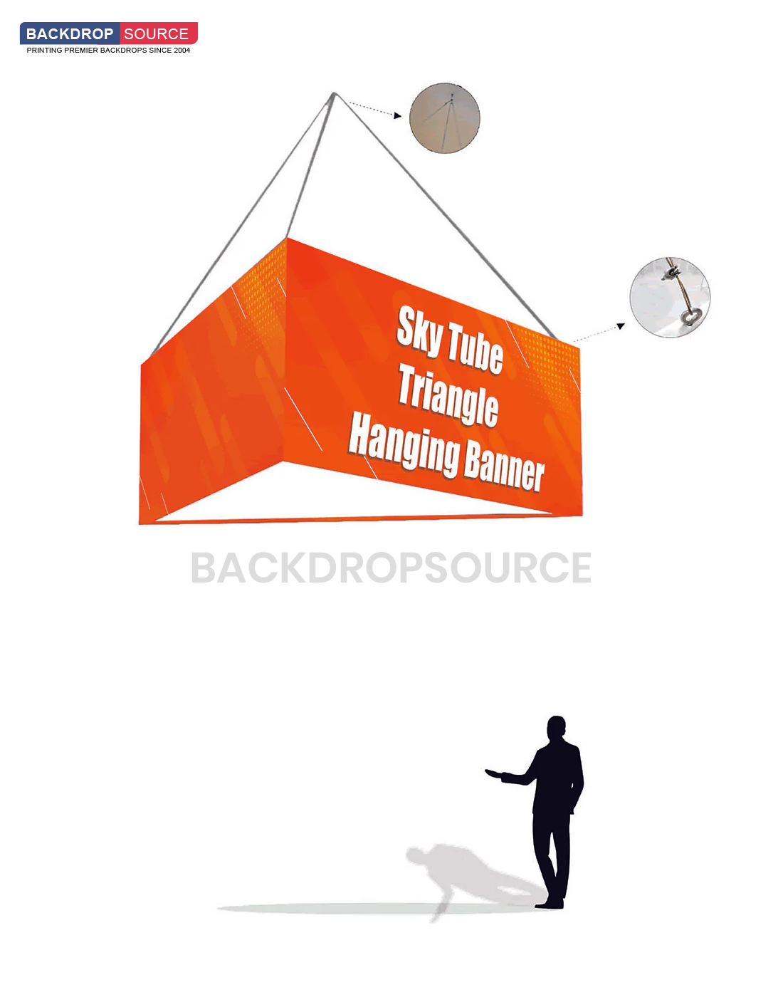 SkyTube Triangle Hanging Banner.