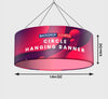 Sky Tube Circle Hanging Banner.