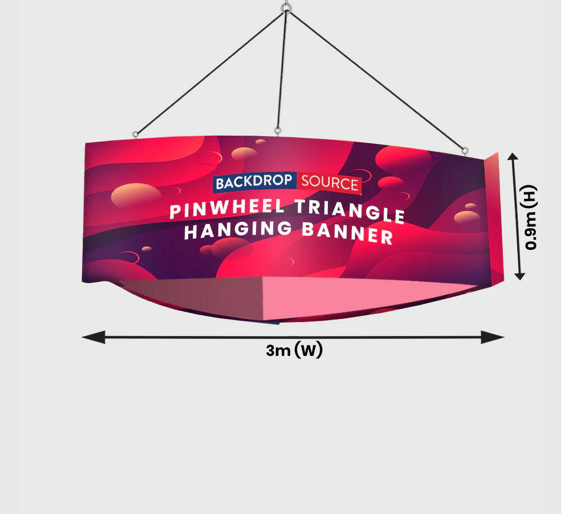 Sky Tube Pinwheel Triangle Hanging Banner.