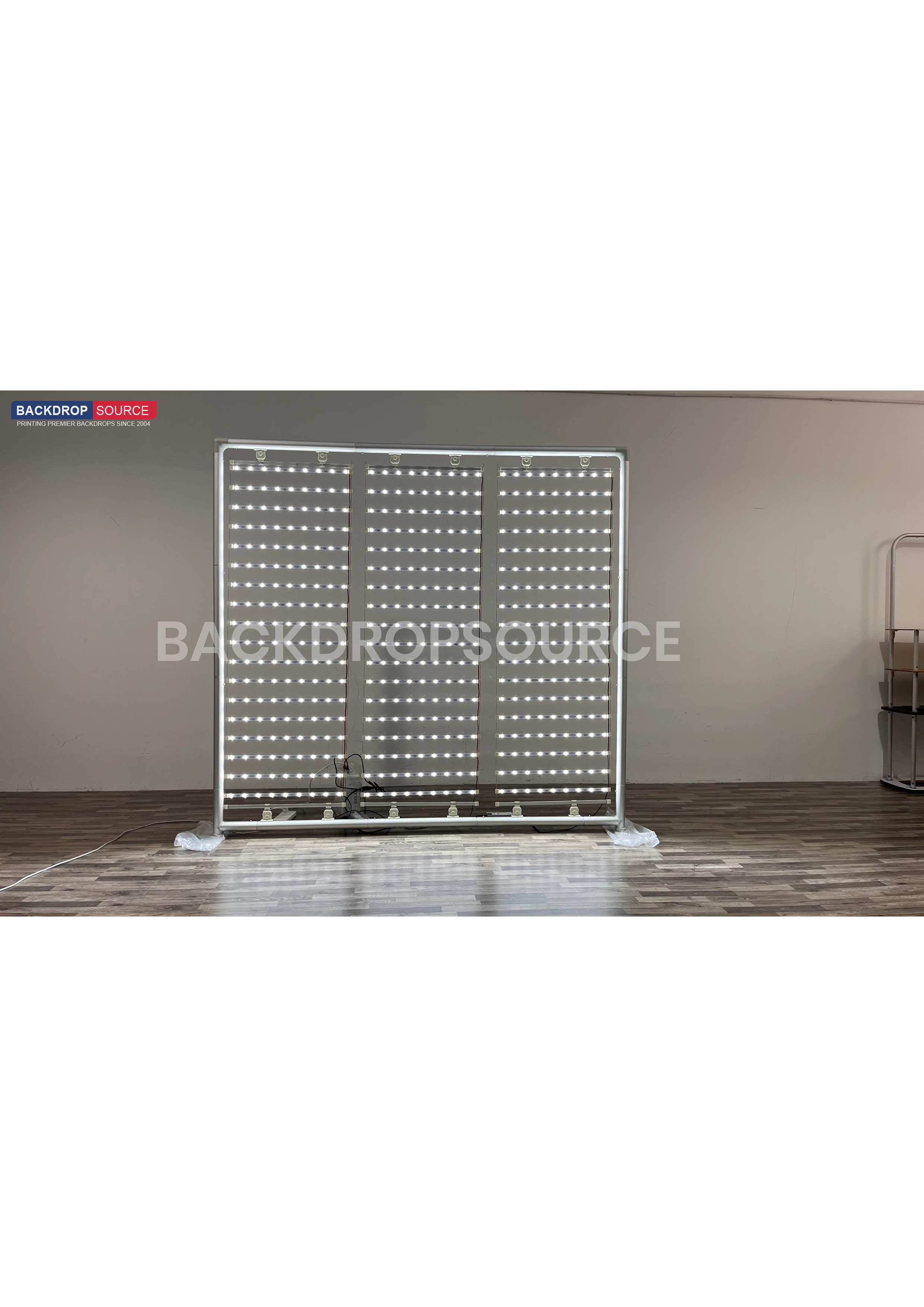 Slim Fabric LED Backlit Wall.