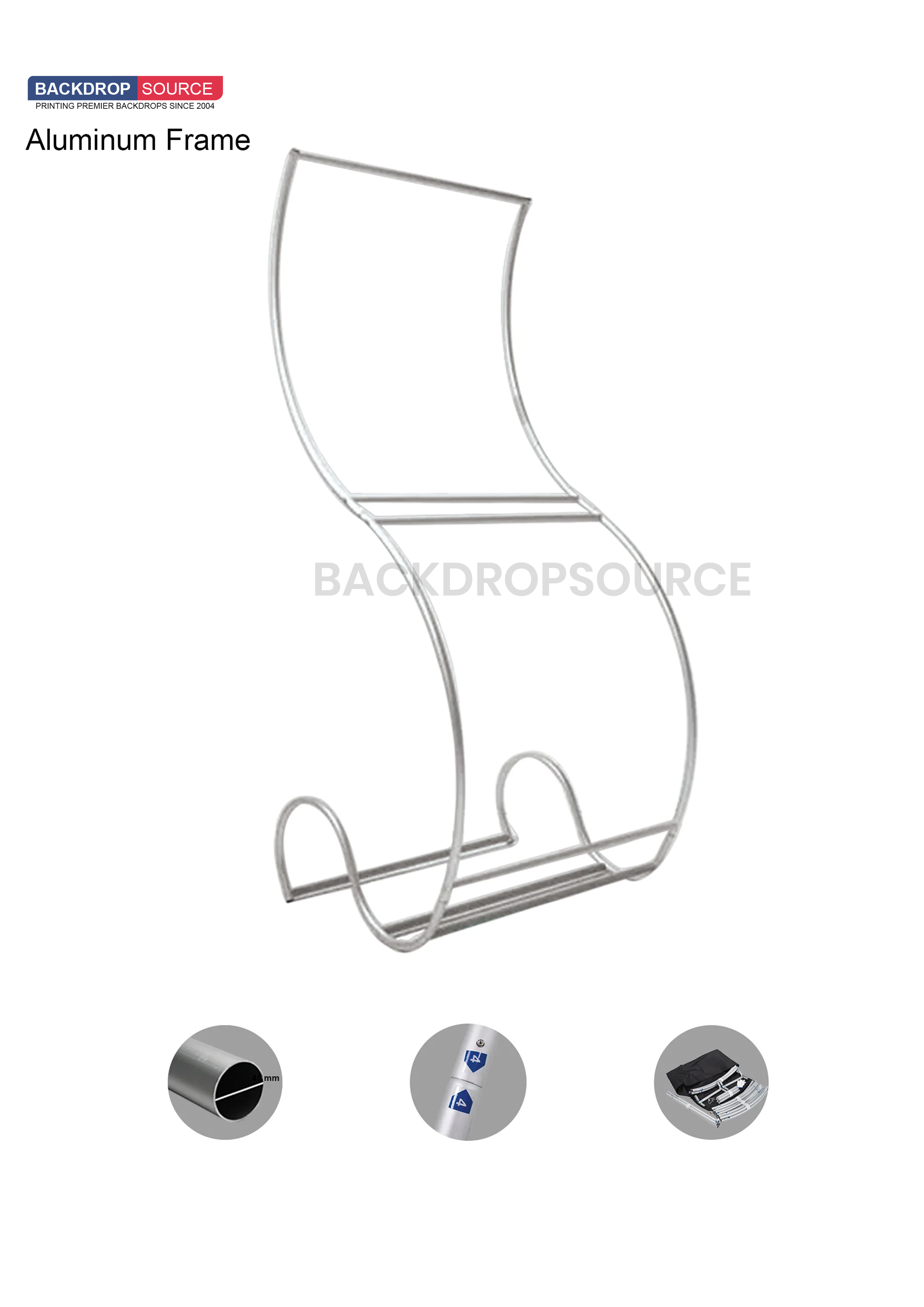 Snake Tension Fabric Display Stands by Backdropsource NZ for professional trade show branding and exhibition displays.