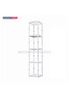 Square Portable Aluminum Spiral Tower Display - 5 Layer Shelves.