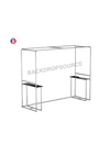 Square Arch Trade Show Booth with Shelf.