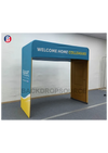 Square Shape Tension Fabric Display Arch With Header.