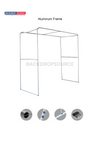 Square shape Tension Fabric Display Arch by Backdropsource NZ, ideal for exhibitions and professional events.