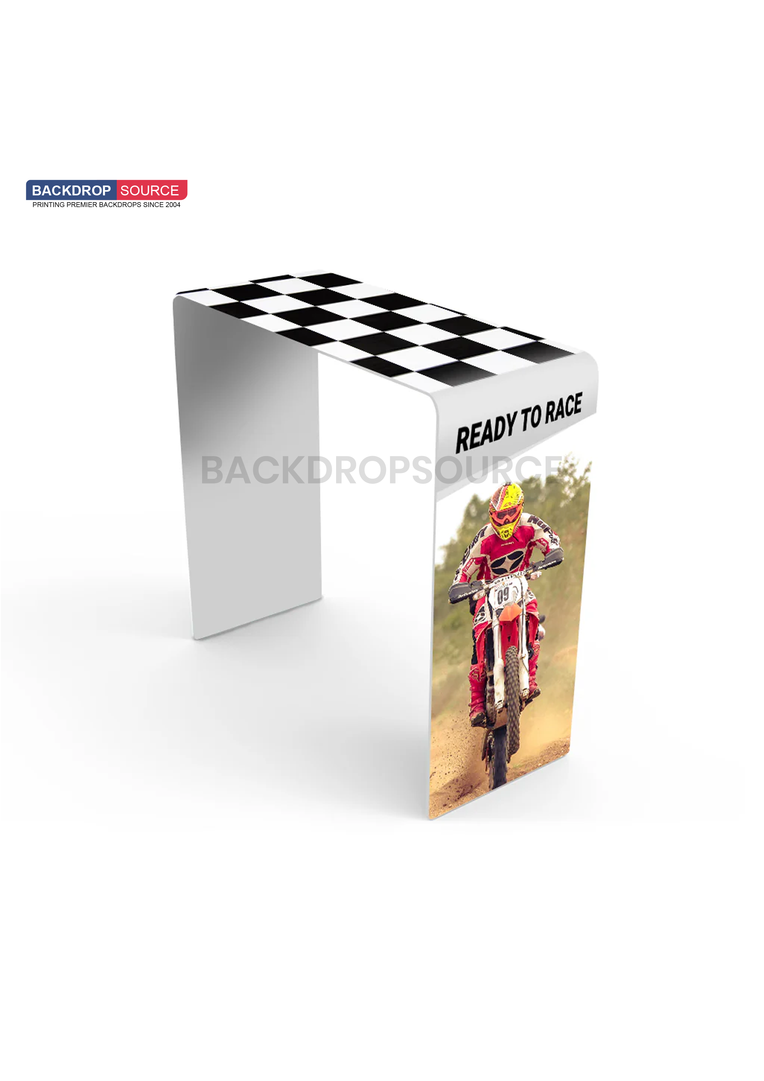 Square shape Tension Fabric Display Arch by Backdropsource NZ, ideal for exhibitions and professional events.