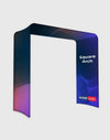 Square shape Tension Fabric Display Arch by Backdropsource NZ, ideal for exhibitions and professional events.