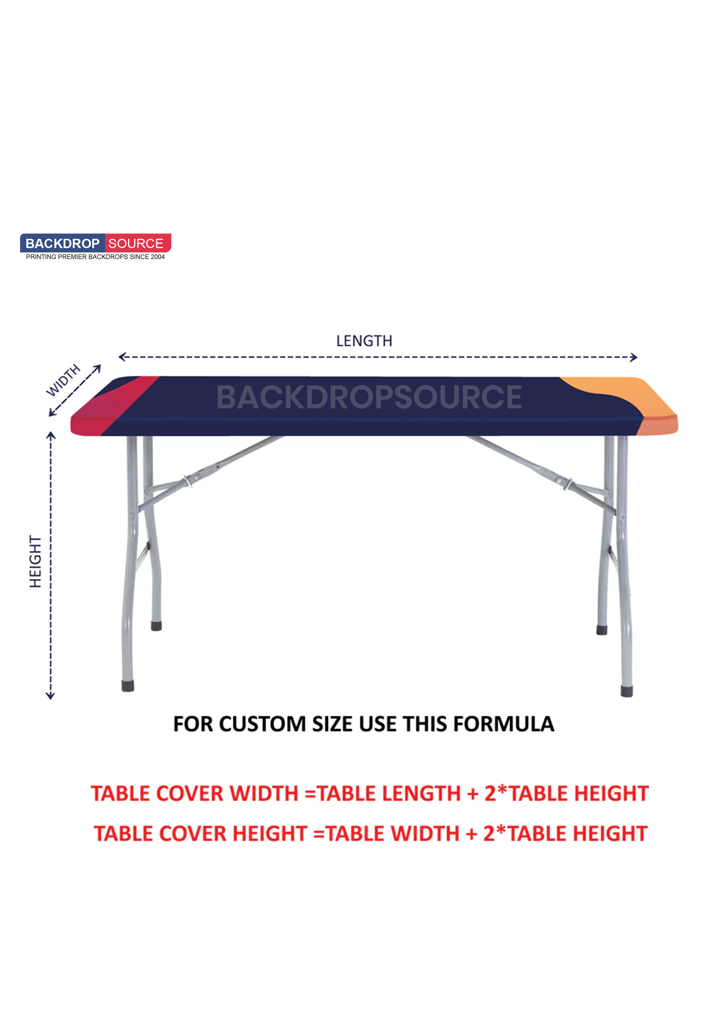Premium standard table covers for events by Backdropsource NZ, ideal for professional display setups.
