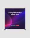 Straight Tension Fabric Media Wall - Straight Corners.