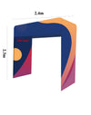 Square Shape Tension Fabric Display Arch With Header.
