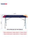 Stretched table covers for trade shows, Backdropsource NZ custom event display solutions