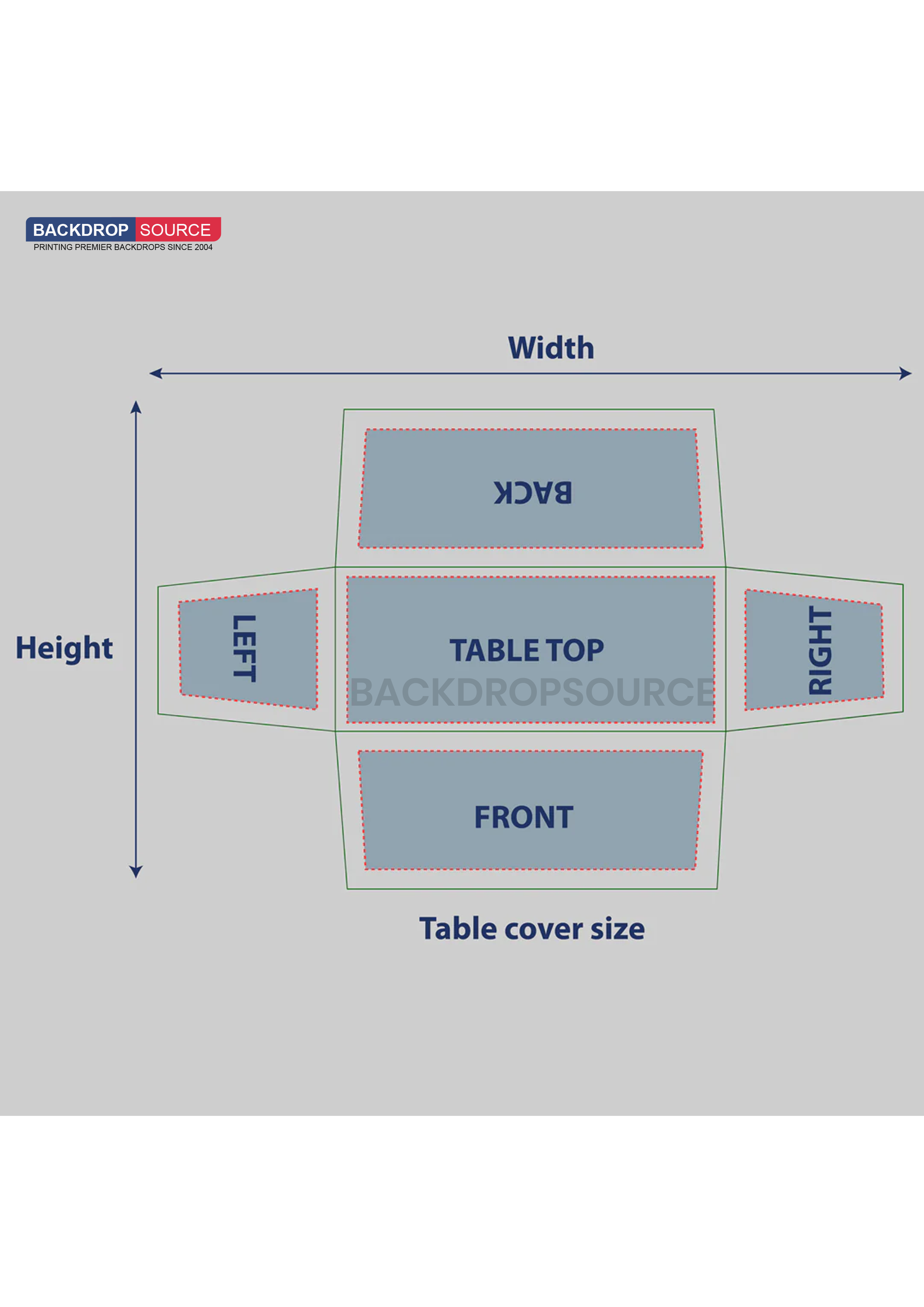 Stretched table covers for trade shows, Backdropsource NZ custom event display solutions