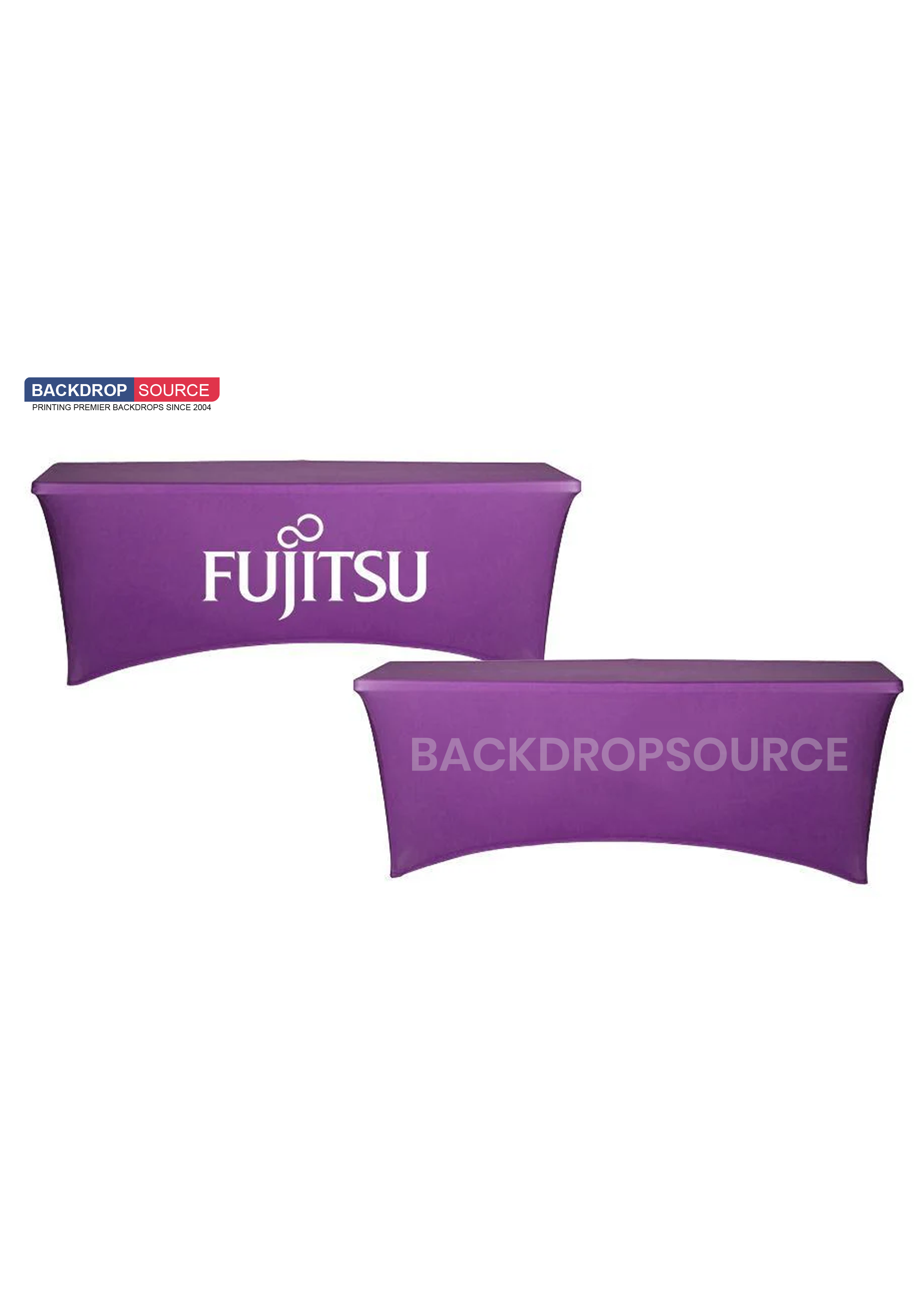 Stretched table covers for trade shows, Backdropsource NZ custom event display solutions