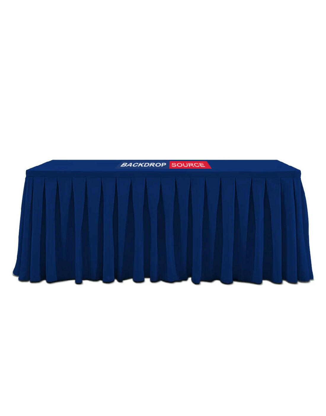 Custom Fitted Table Skirts with Top.