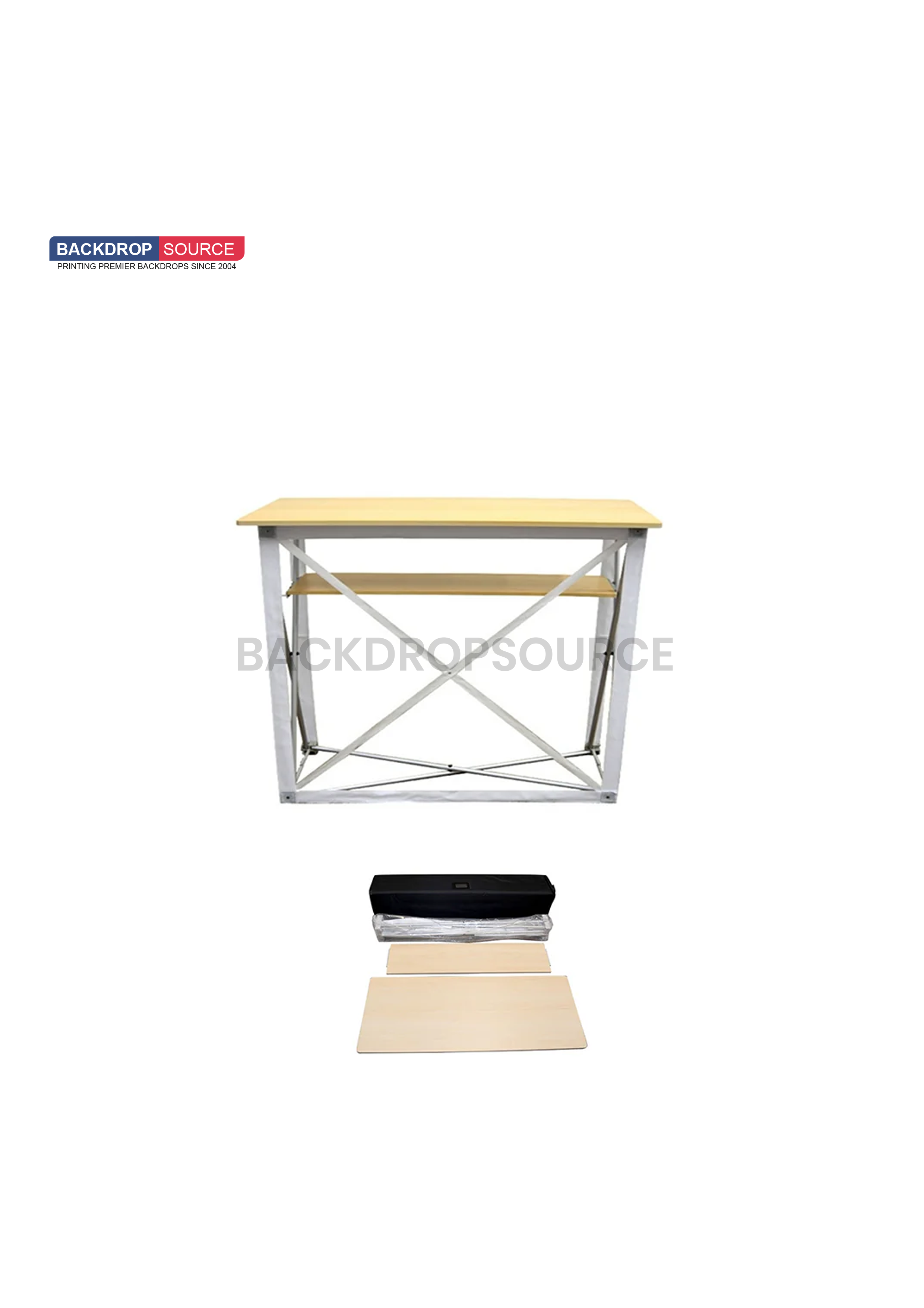 Table Pop Up Fabric Display Counter (For Podium & Booth Exhibitions).