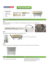 Table Pop Up Fabric Display Counter (For Podium & Booth Exhibitions).