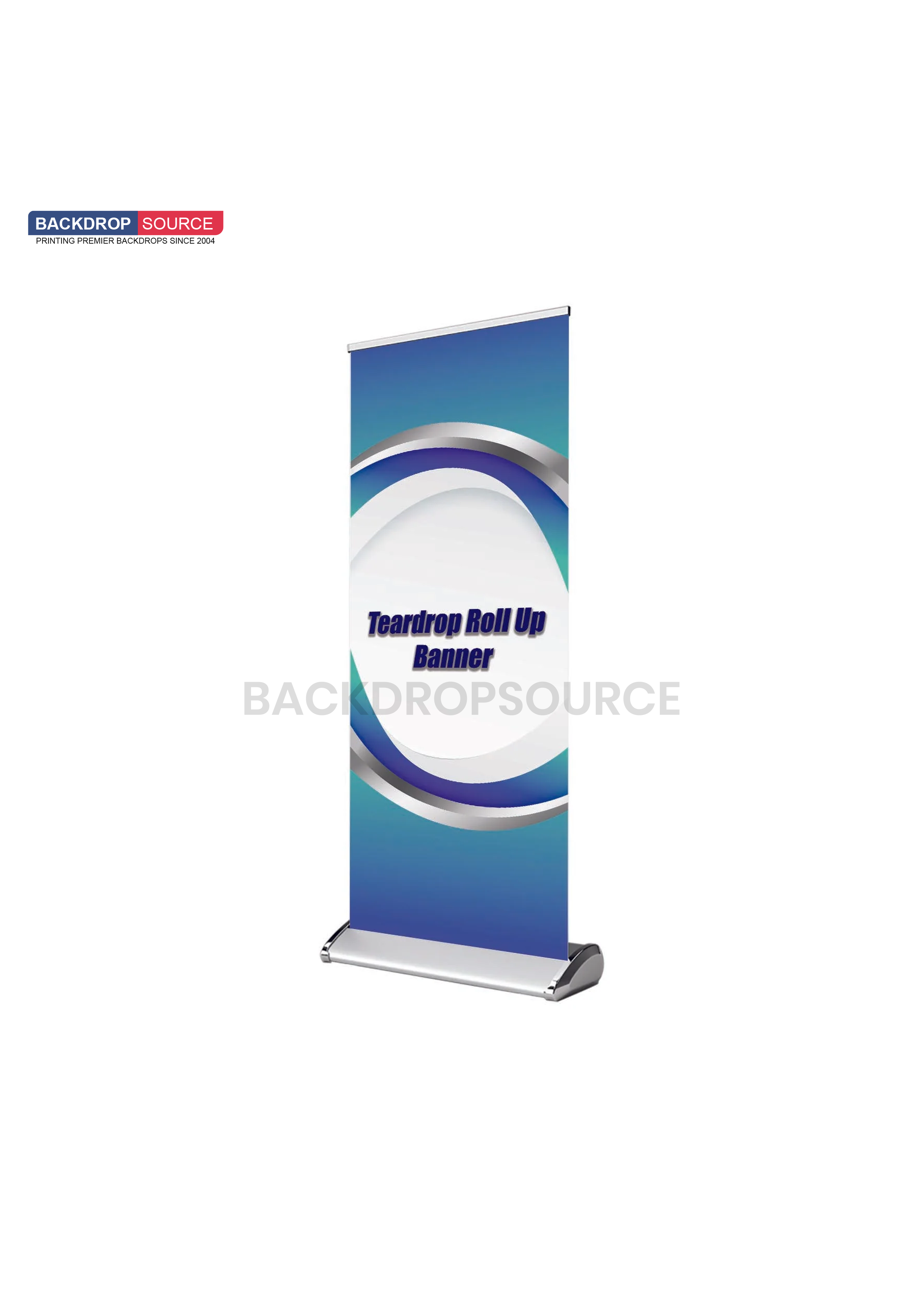 Teardrop Roll Up Banner.