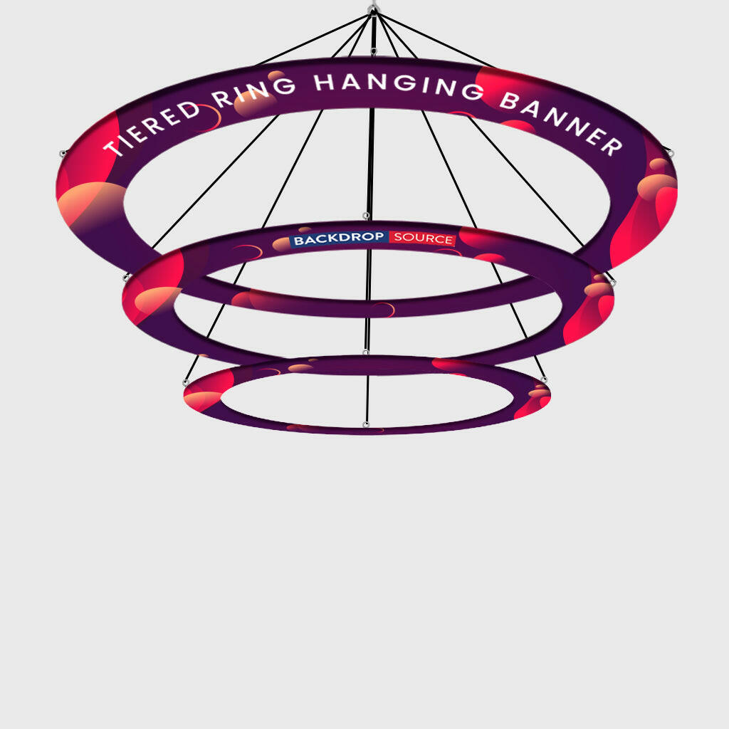Tiered Ring Hanging Banner.