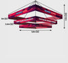 Tiered Square Hanging Banner.