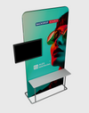 EZ Display Stand with Shelves & TV Mount.