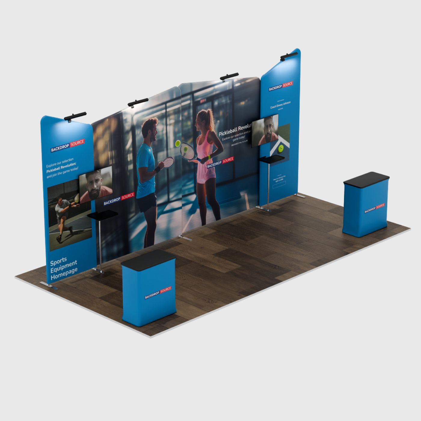 Portable Exhibit Display 6m x 3m - Model 2.