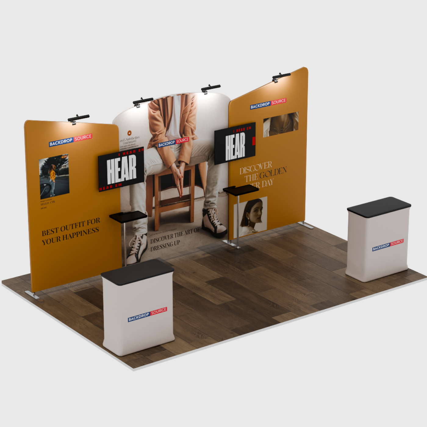 Portable Exhibit Display 6m x 3m - Model 8.