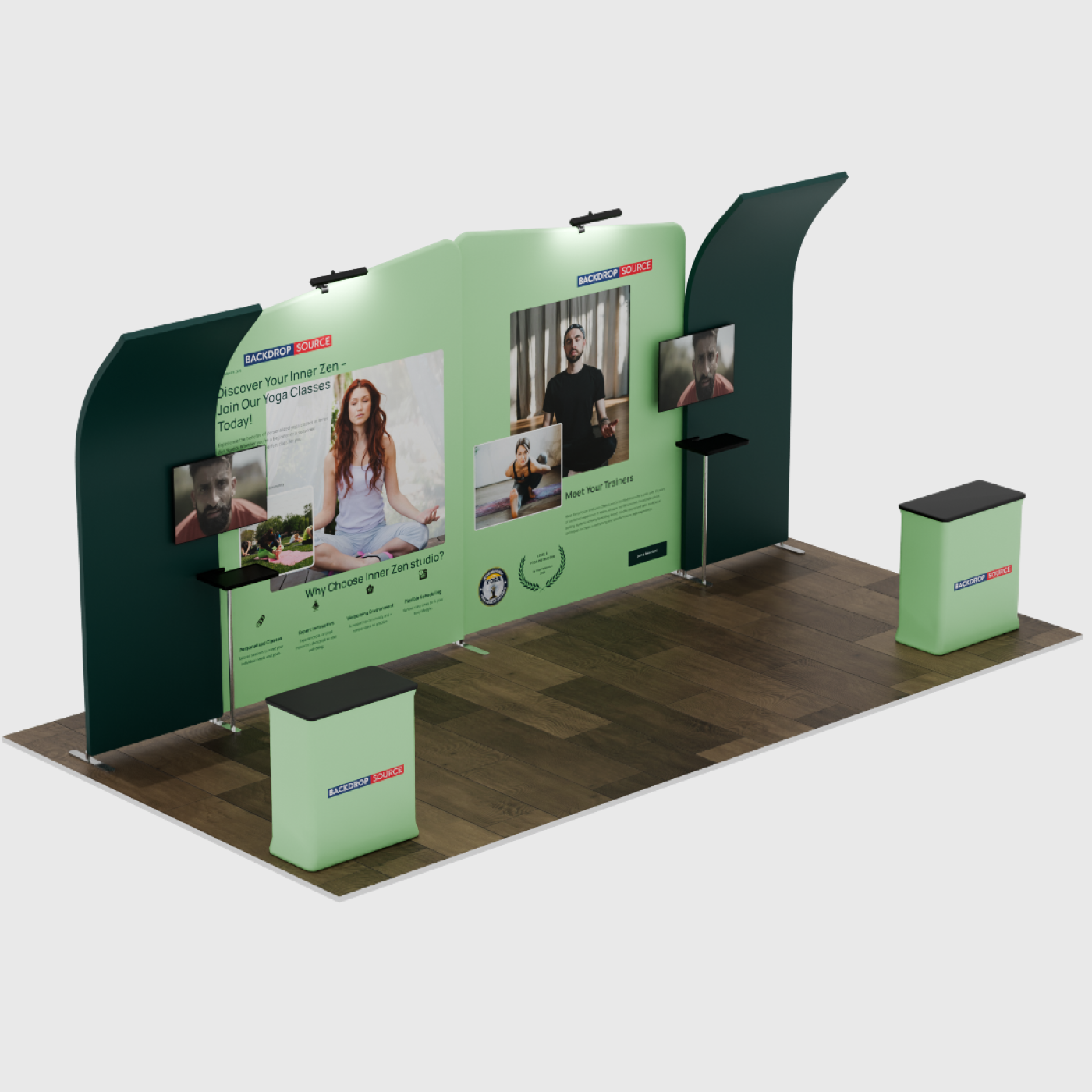 Portable Exhibit Display 6m x 3m - Model 3.